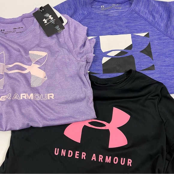 Under Armour Other - NWT Under Armour three tee t-shirts youth medium YMD girls
